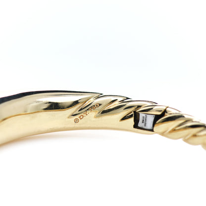 David Yurman 18K Yellow Gold 9.5mm Pure Form Smooth Bracelet 4 of 4