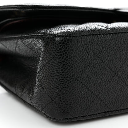 Chanel Caviar Quilted Medium Double Flap Black 9 of 11
