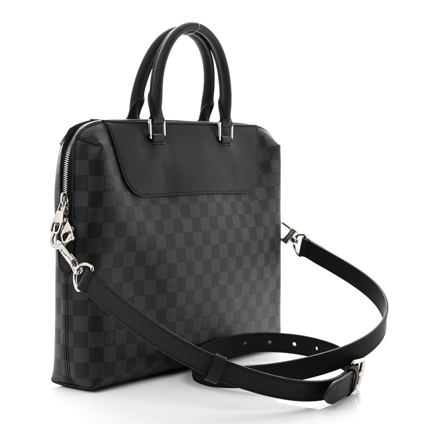 Damier Graphite Porte-Documents Jour