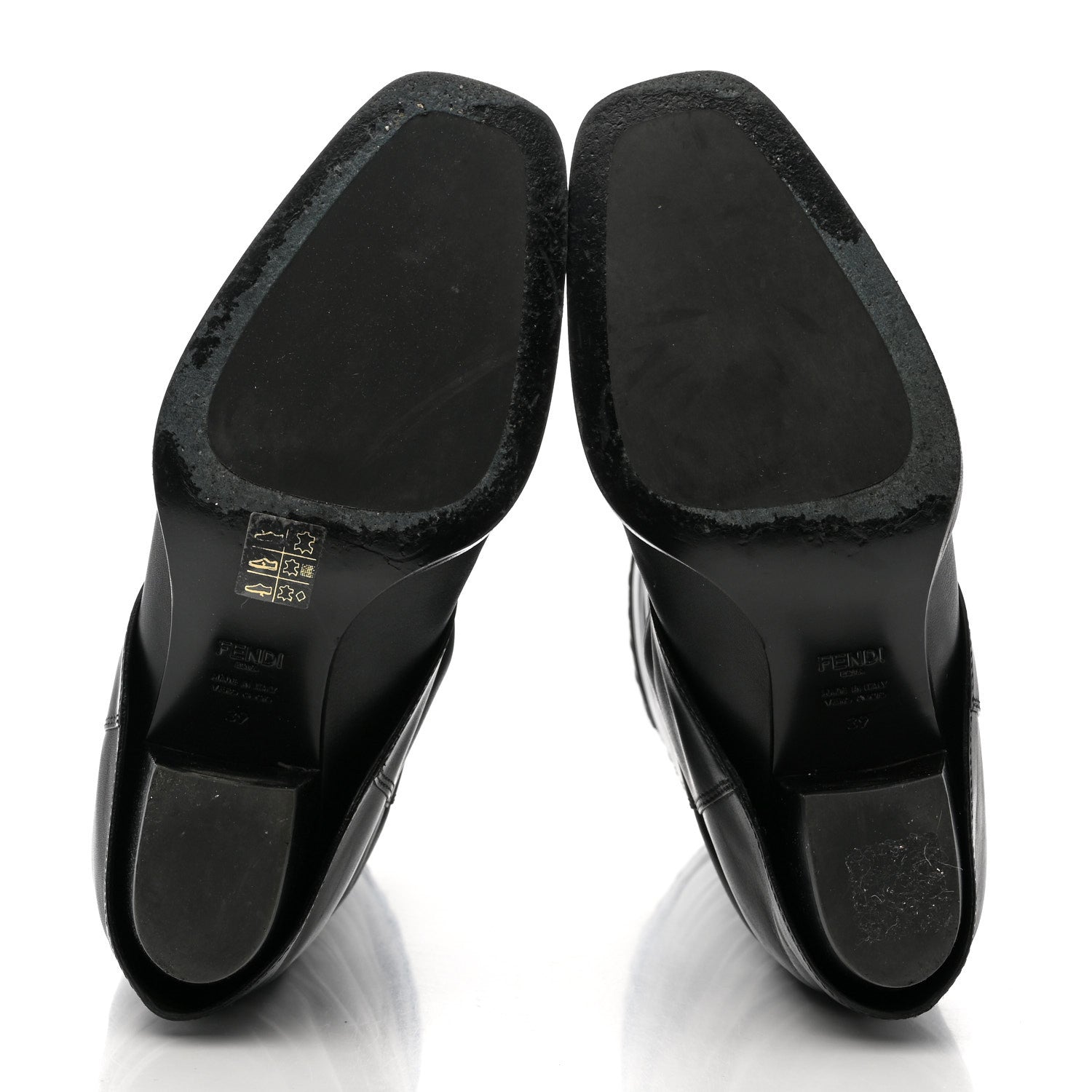 Fendi Vitello Minerva Boots 39 Black 5 of 9