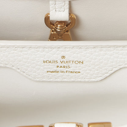 Louis Vuitton Taurillon Embellished Flower Crown Capucines PM White 6 of 7