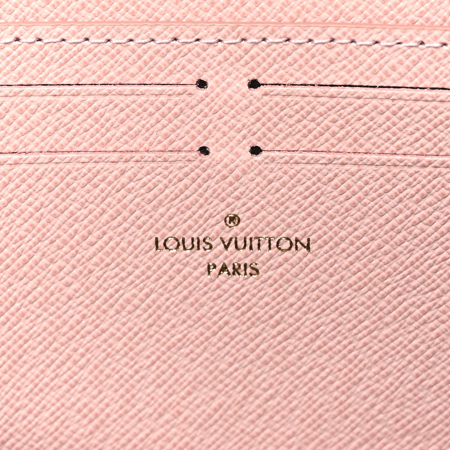 Monogram Clemence Wallet Rose Ballerine