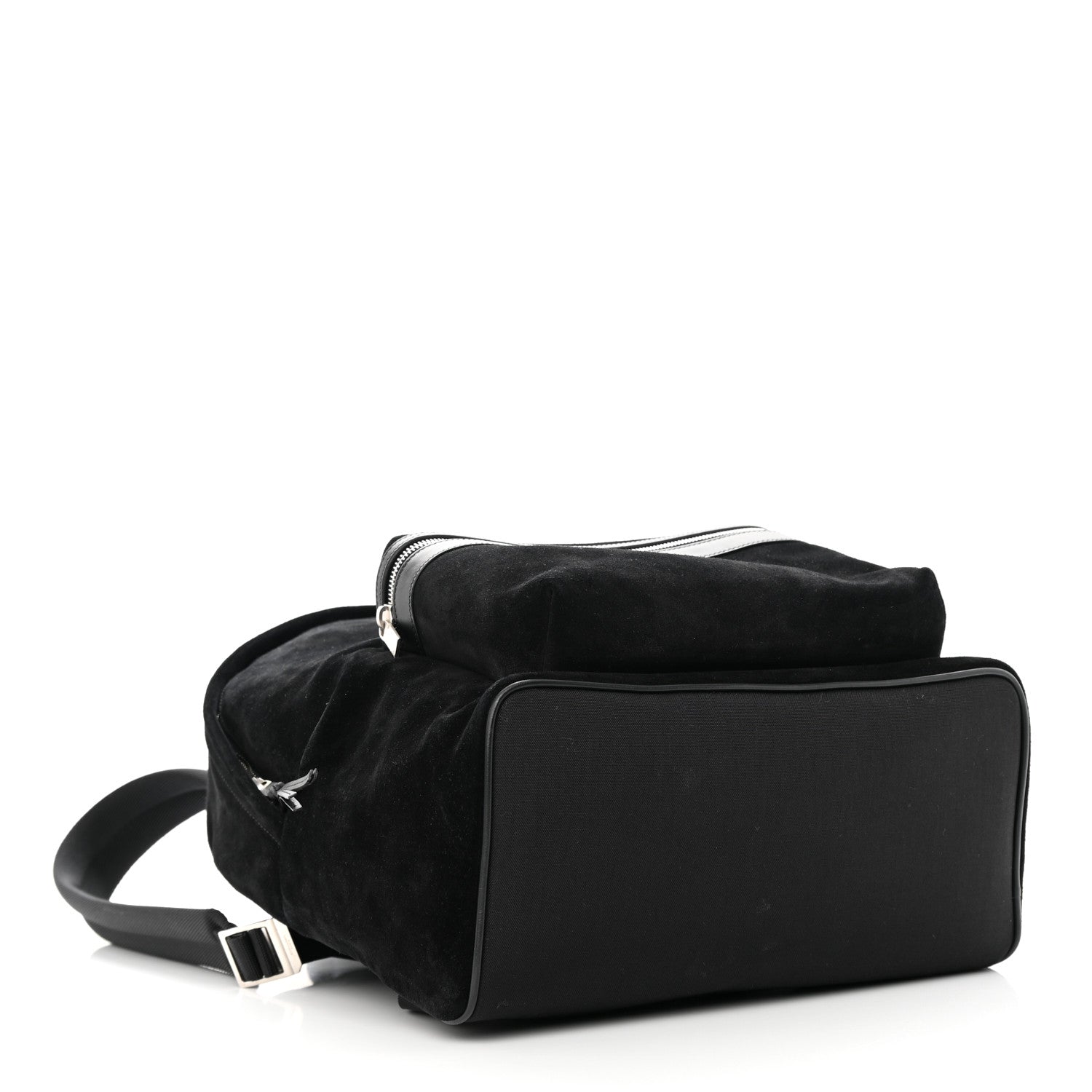 Saint Laurent Suede City Backpack Black 4 of 11