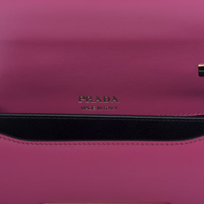 Prada City Calfskin Sidonie Small Chain Crossbody Bag Magenta 9 of 10