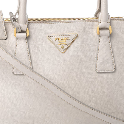Prada Saffiano Small Galleria Double Zip Tote Talco 11 of 23
