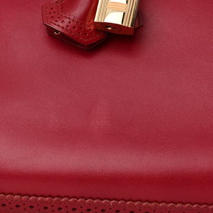 Hermes Tadelakt Ghillies Birkin 35 Rubis 13 of 20