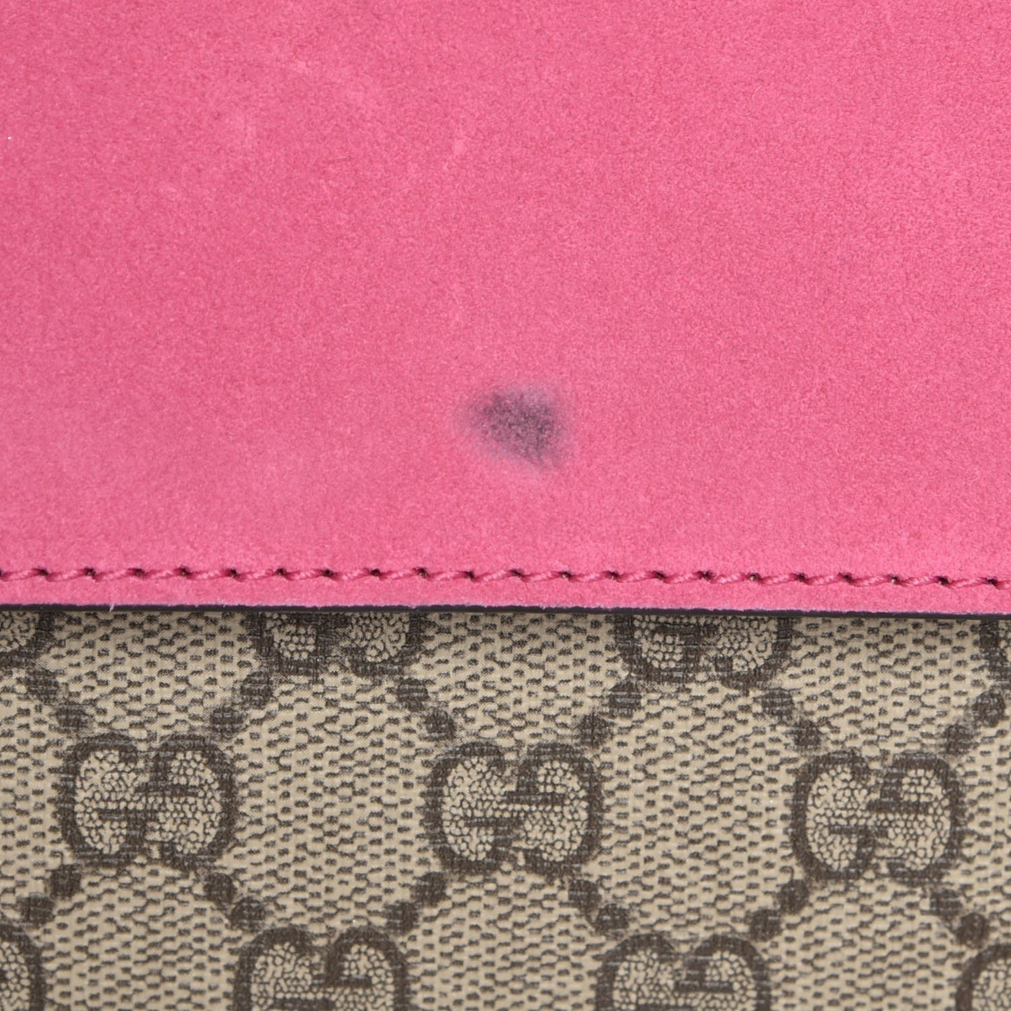 GG Supreme Monogram Suede Pierced Heart Embroidered Medium Dionysus Shoulder Bag Beige Ebony Pink Tropical Flower