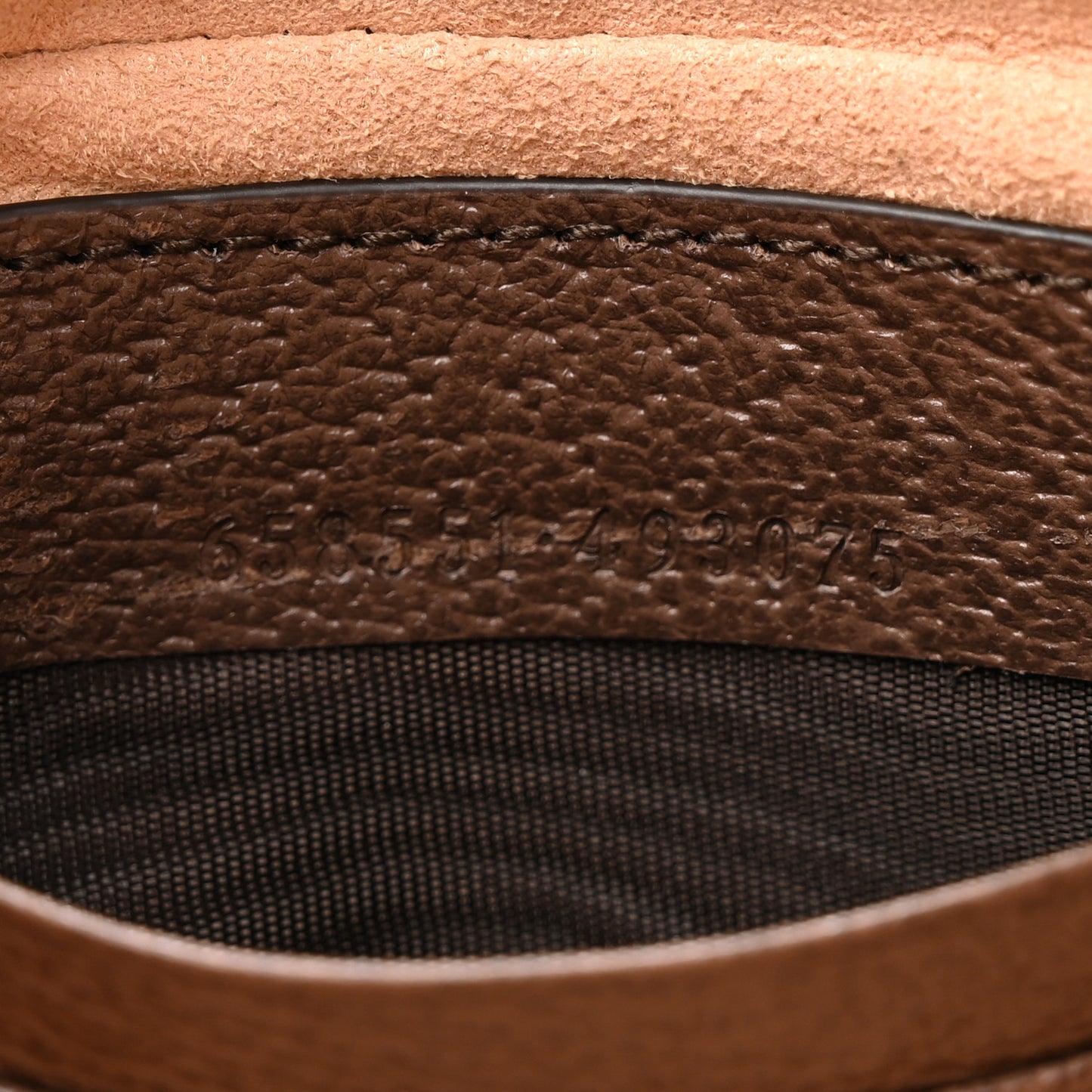 GG Supreme Monogram Textured Dollar Calfskin Web Mini Ophidia Bag Beige Ebony New Acero
