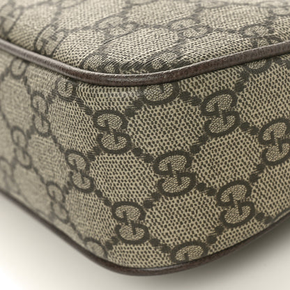 Gucci GG Supreme Monogram Textured Dollar Calfskin Web Small Ophidia GG Handbag Beige Ebony New Acero 10 of 10