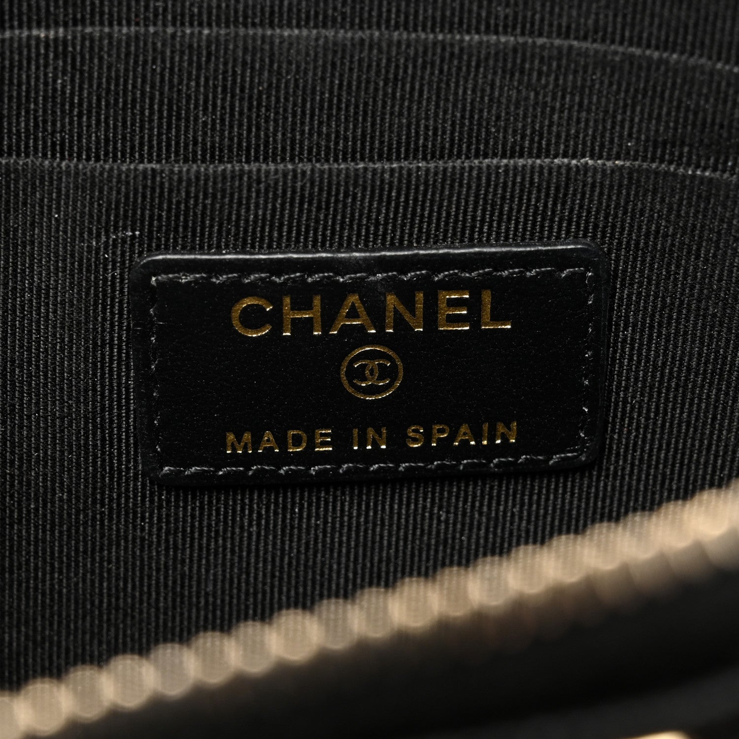 Chanel Caviar Quilted Small Boy Cosmetic Case Black 6 of 9
