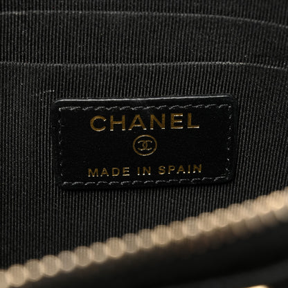 Chanel Caviar Quilted Small Boy Cosmetic Case Black 6 of 9