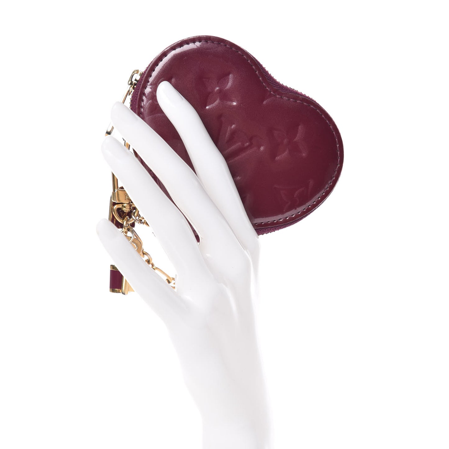 Vernis Heart Coin Purse Violet