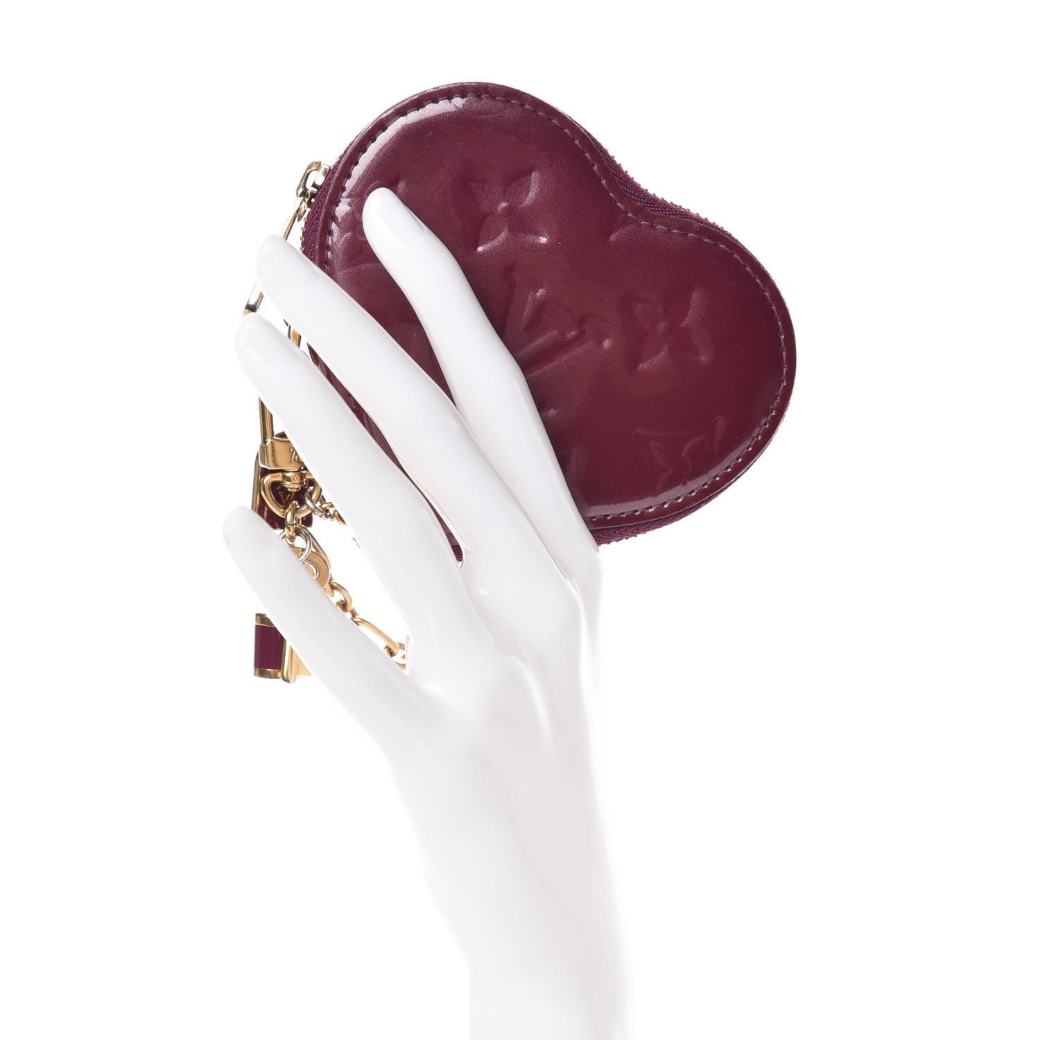 Louis Vuitton Vernis Heart Coin Purse Violet 2 of 8