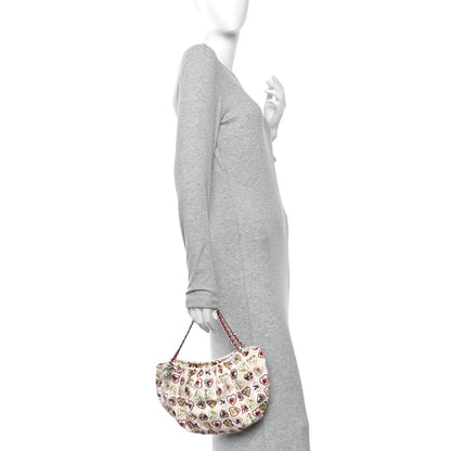 Chanel Canvas Coco Hearts Shoulder Bag Pink 2 of 14