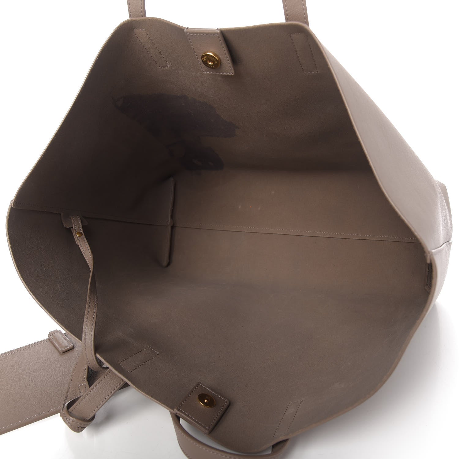 Saint Laurent Calfskin Large Shopping Tote Taupe 5 of 9