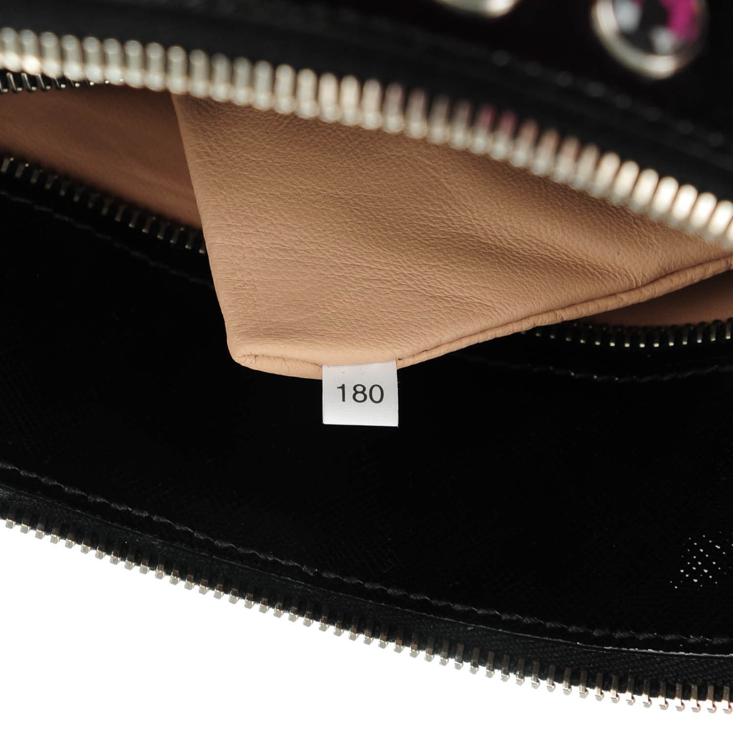 Prada Saffiano Vernice Crystal Pyramid Bag Black 7 of 8