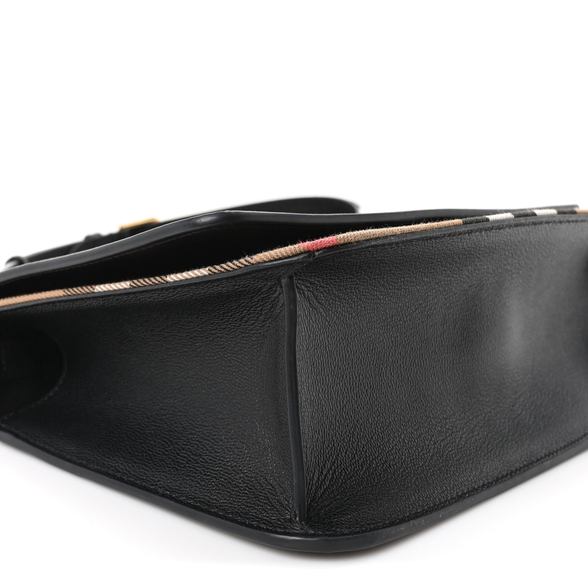 Derby Calfskin House Check Mackford Crossbody Bag Black