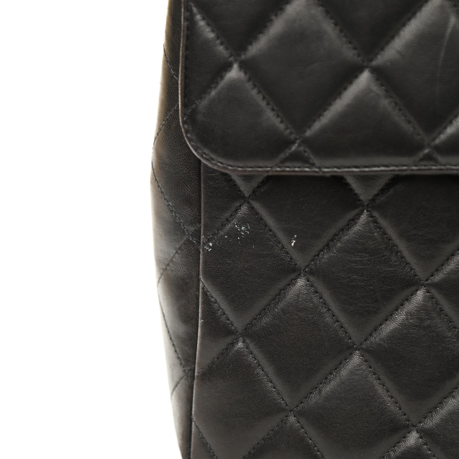 Chanel Lambskin Quilted Jumbo Single Flap Black 15 of 16