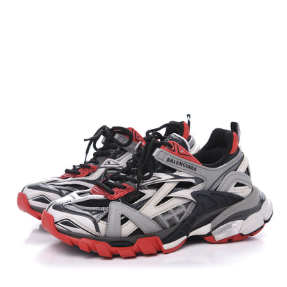 Balenciaga Rubber Mesh Bi-Color Womens Track.2 Open Sneakers 36 Black Grey Red 3 of 9