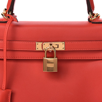 Hermes Swift Kelly Retourne 25 Rouge Tomate 30 of 31