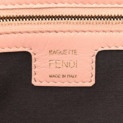 Fendi Nappa FF 1974 Embossed Baguette Rosa Bourbon 6 of 12