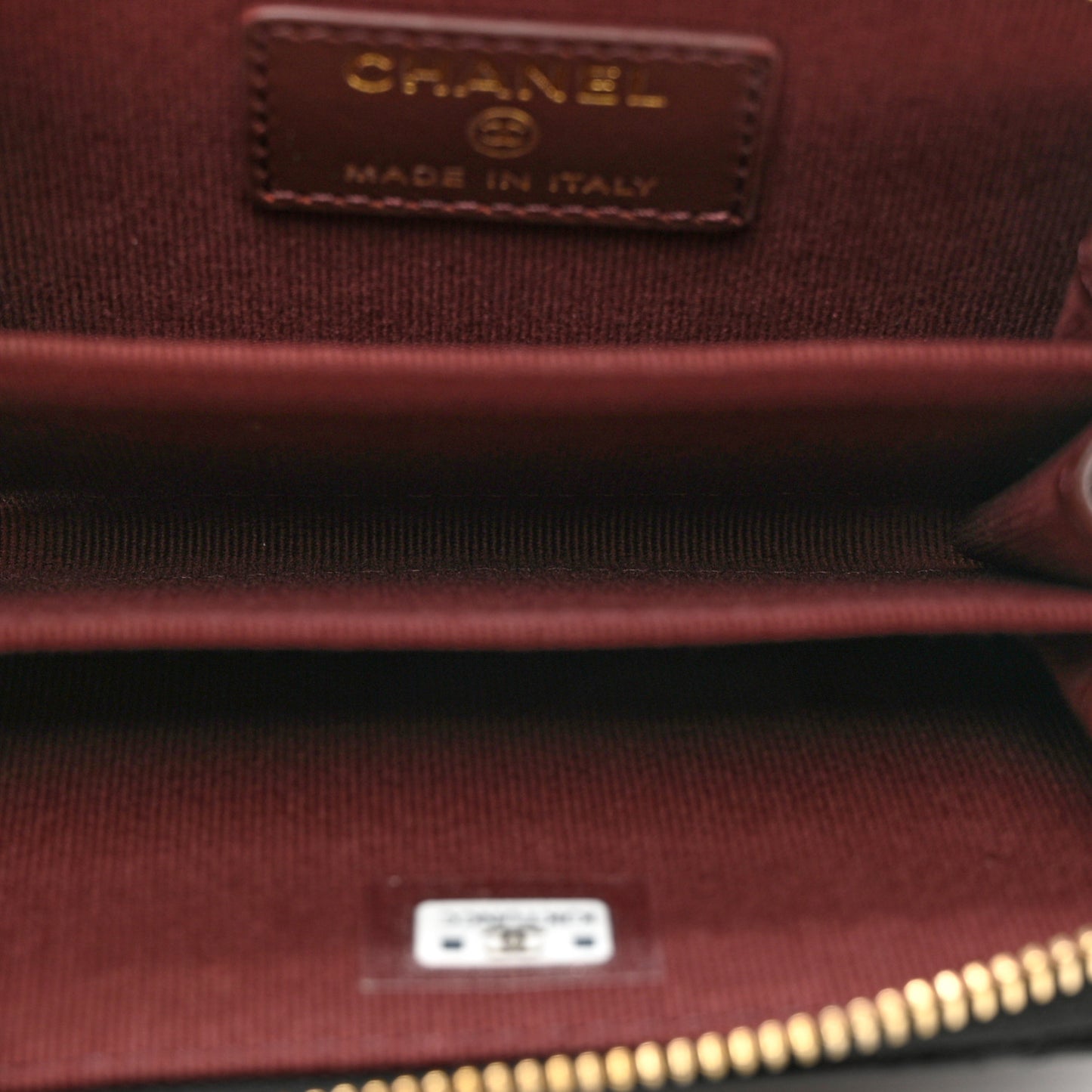 Caviar Quilted Zip Coin Purse Black