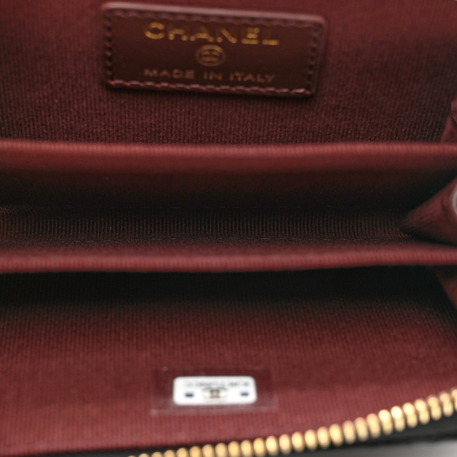 Chanel Caviar Quilted Zip Coin Purse Black 5 of 7