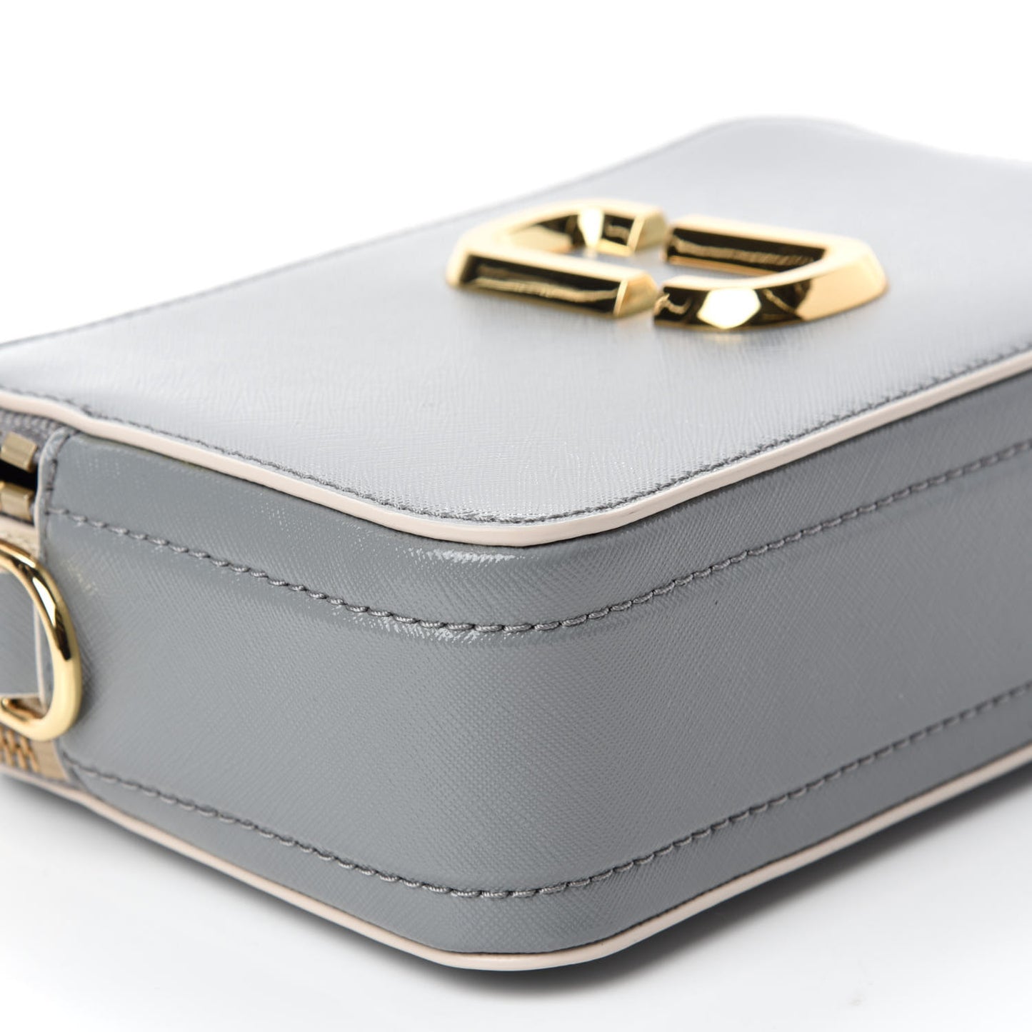 Saffiano Small Snapshot Camera Bag Rock Grey