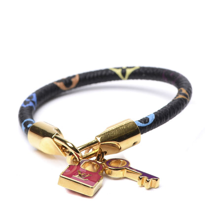 Louis Vuitton Monogram Multicolor Luck It Bracelet 17 Black 1 of 4