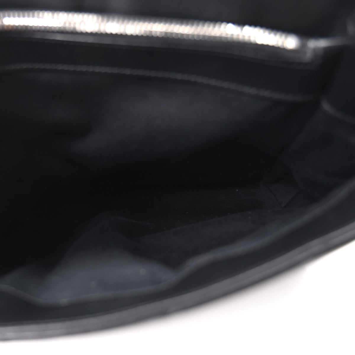 Calfskin Y Quilted Monogram Medium Loulou Chain Satchel Black
