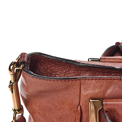 Chloe Tumbled Lambskin Medium Ethel Satchel Nutmeg Moka 8 of 13