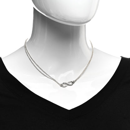 Tiffany Sterling Silver Infinity Pendant Necklace 2 of 5