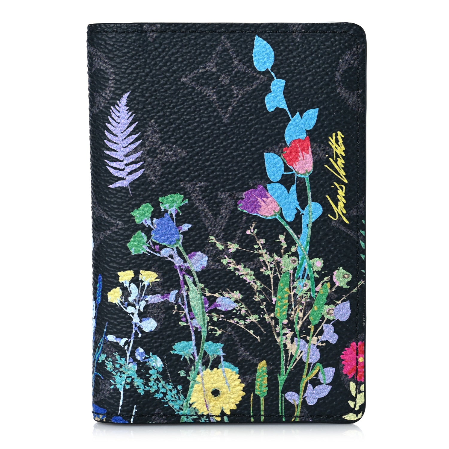 Louis Vuitton Monogram Eclipse Flower Print Pocket Organizer NM 1 of 9