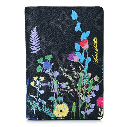 Louis Vuitton Monogram Eclipse Flower Print Pocket Organizer NM 1 of 9