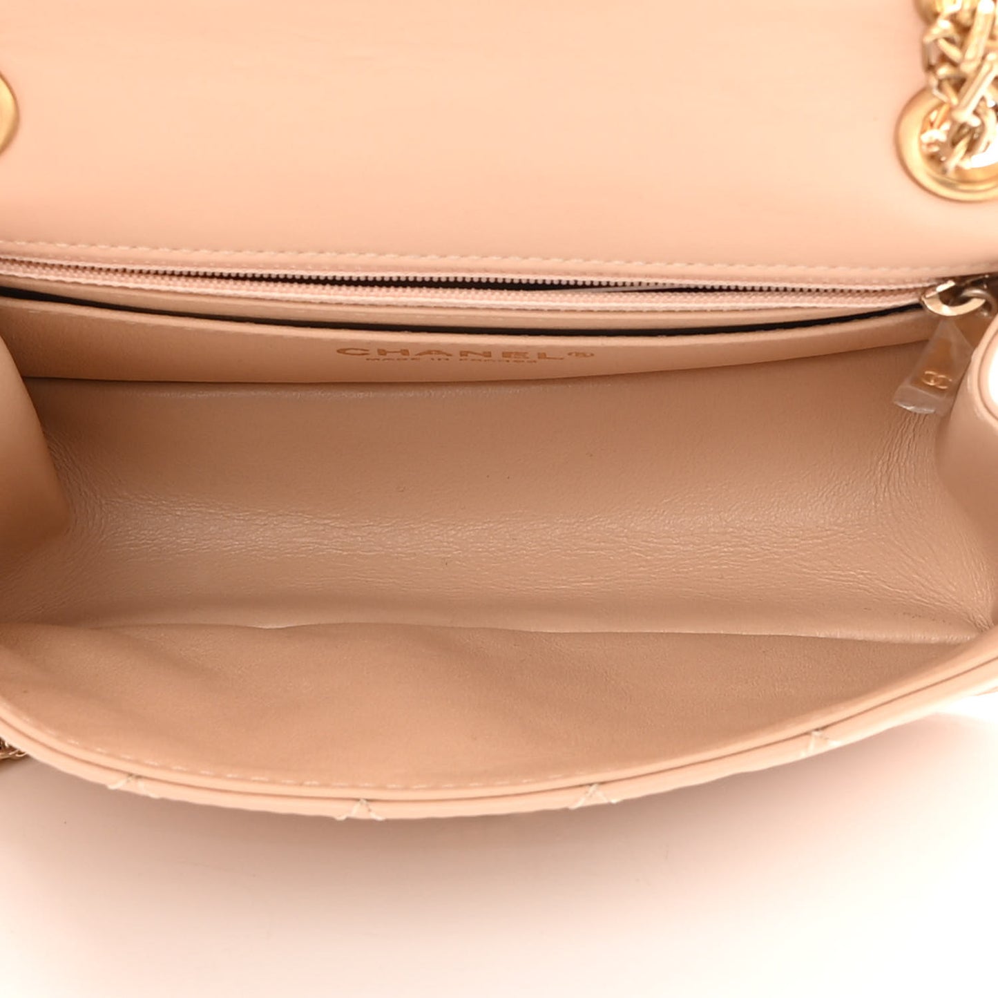 Aged Calfskin Quilted 2.55 Reissue Mini Flap Beige