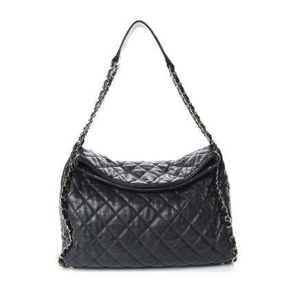 Chanel Calfskin Quilted Large Chain Me Hobo Black 1 of 10