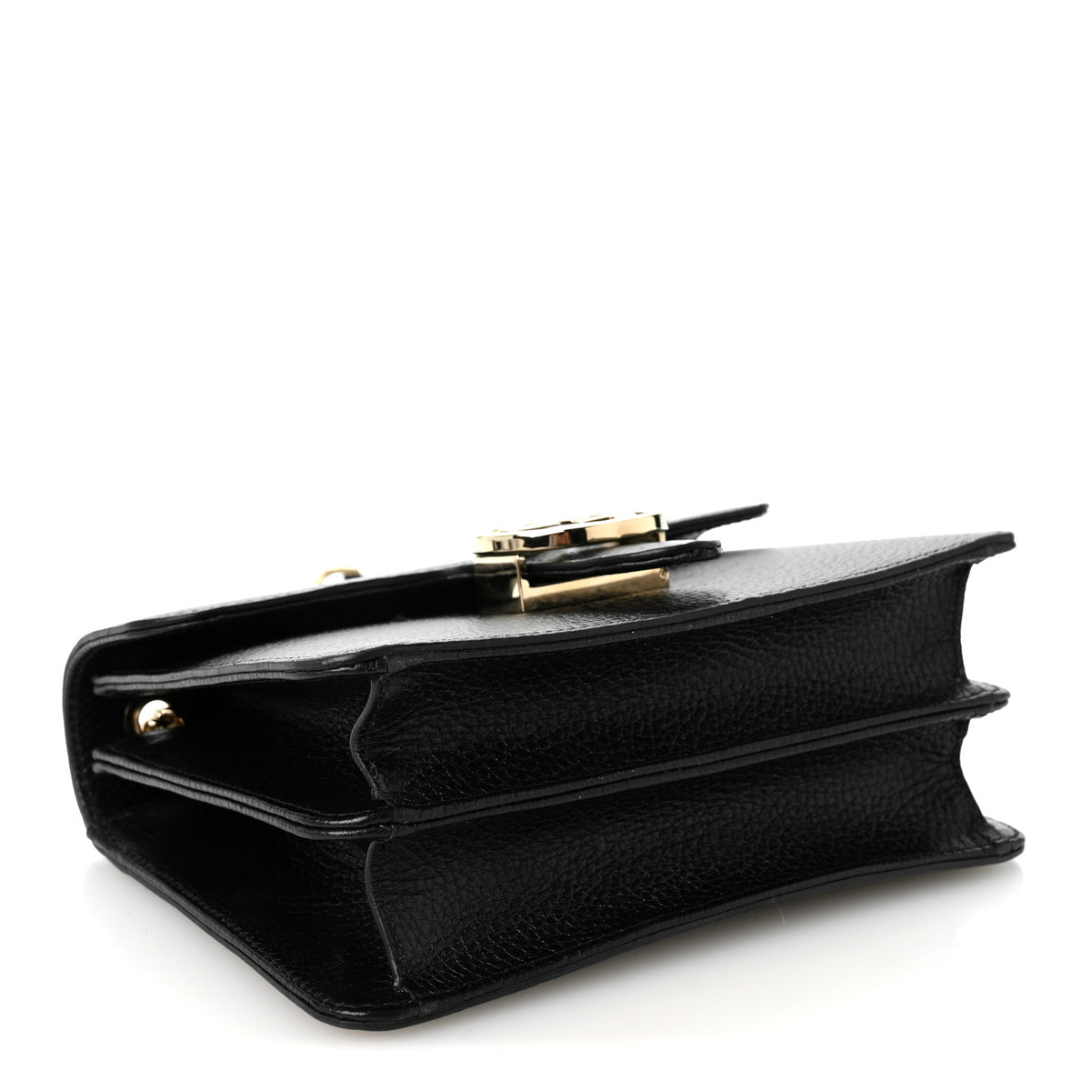 Gucci Dollar Calfskin Small Interlocking G Shoulder Bag Black 4 of 10