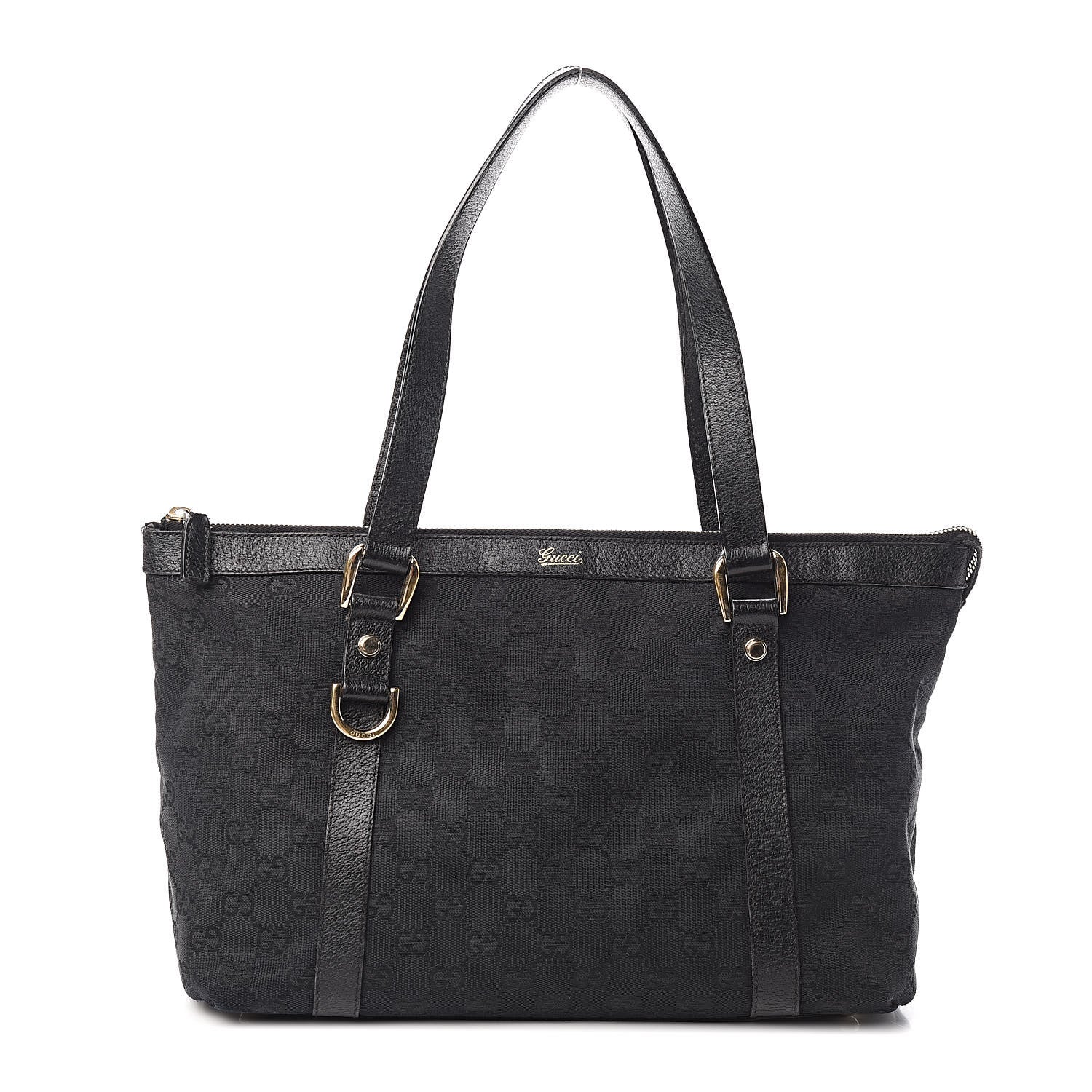 Gucci Monogram Abbey Medium Tote Black 1 of 13