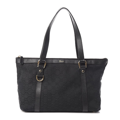 Gucci Monogram Abbey Medium Tote Black 1 of 13