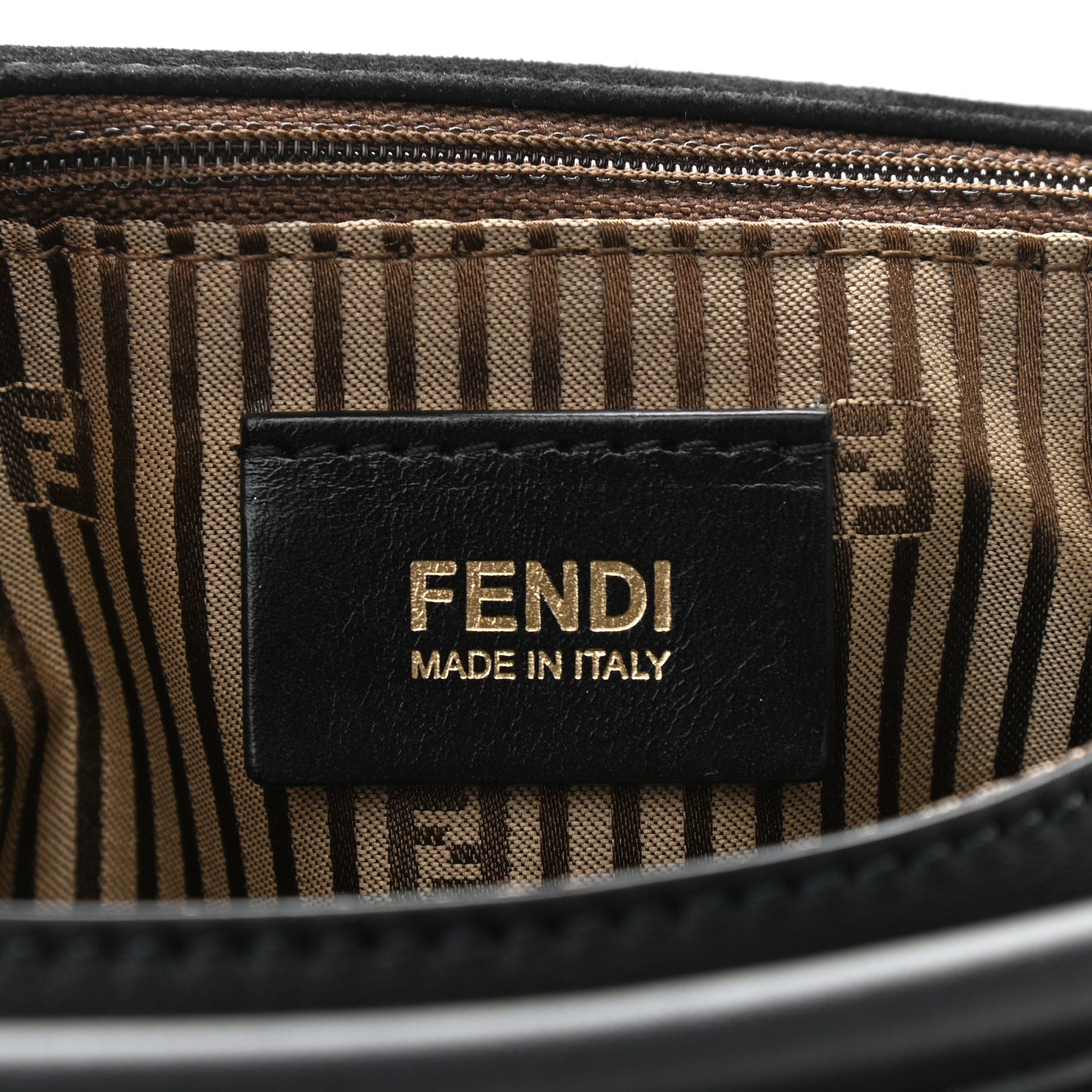 Fendi Vitello Dolce Marmol Anna Shoulder Bag Black 5 of 10