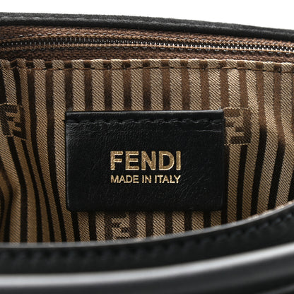 Fendi Vitello Dolce Marmol Anna Shoulder Bag Black 5 of 10