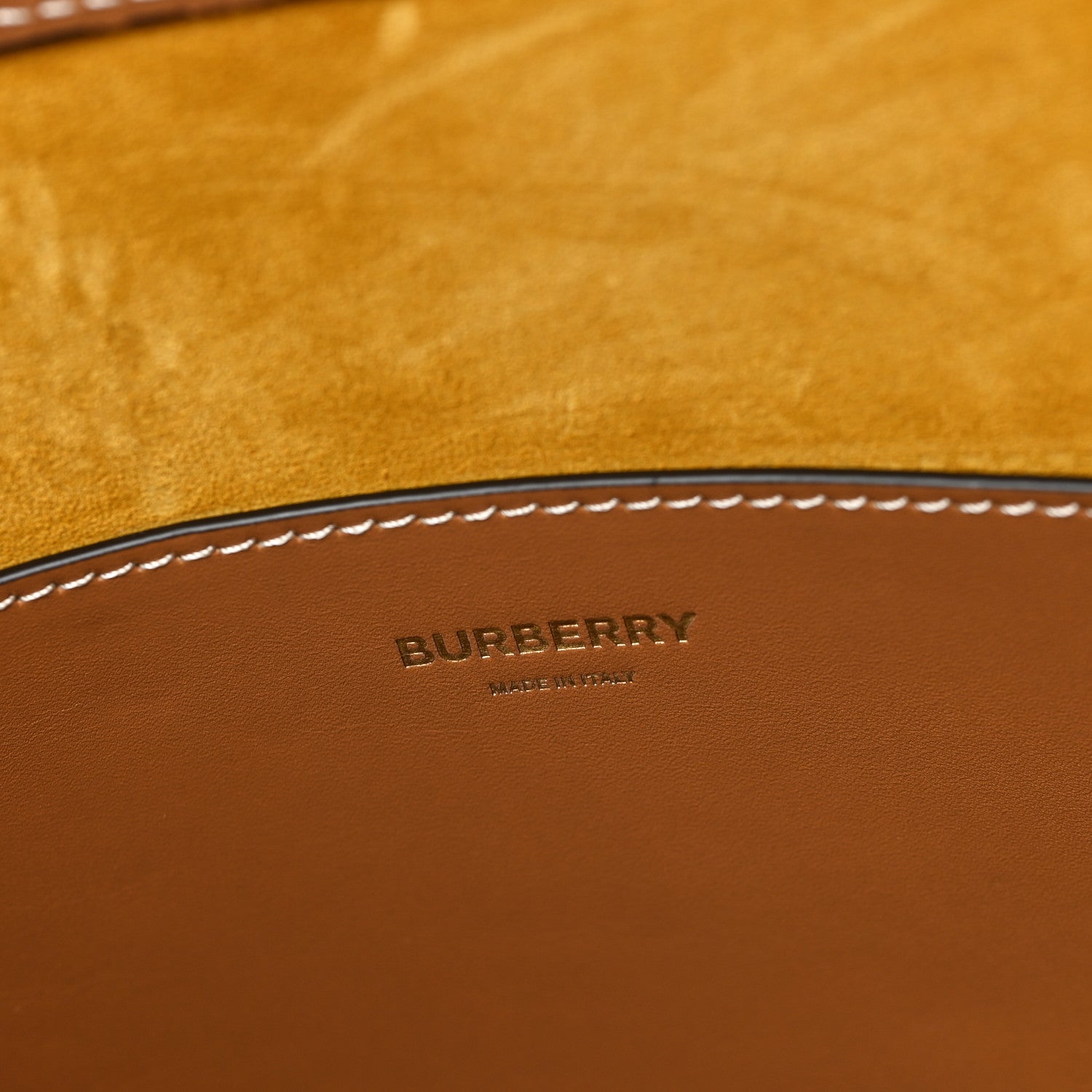 Burberry Smooth Calfskin Medium Pocket Bag Maple Brown 6 of 9