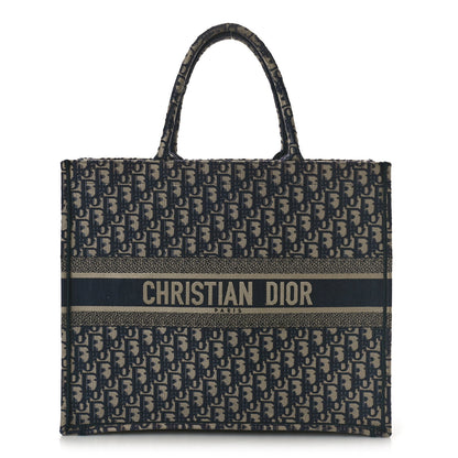 Christian Dior Oblique Large Book Tote Blue Multicolor 1 of 15