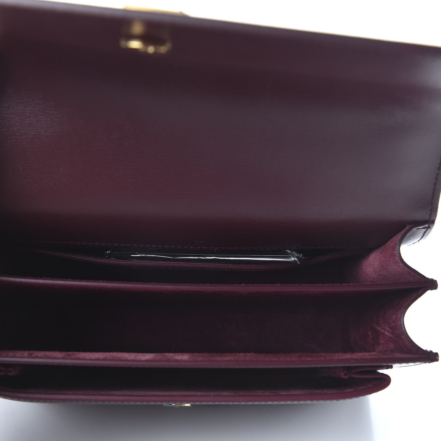 Saint Laurent Calfskin Medium Monogram Sunset Bordeaux 5 of 9