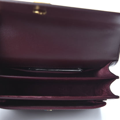 Saint Laurent Calfskin Medium Monogram Sunset Bordeaux 5 of 9