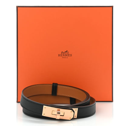 Hermes Epsom Kelly Belt Black 5 of 5