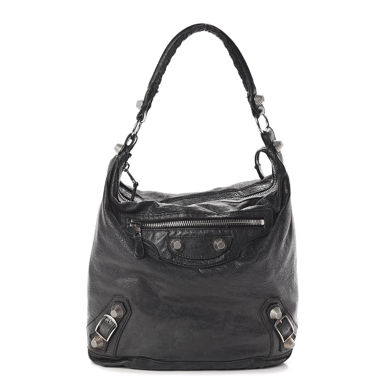 Balenciaga Chevre Giant 21 Silver Hardware Day Hobo Black 1 of 10