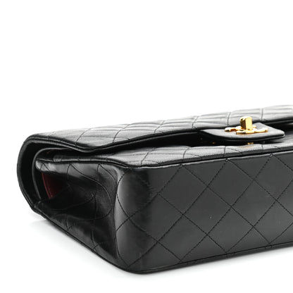 Chanel Lambskin Quilted Medium Double Flap Black 9 of 11