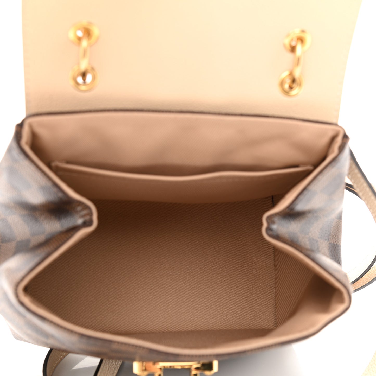 Damier Ebene Clapton Backpack Creme