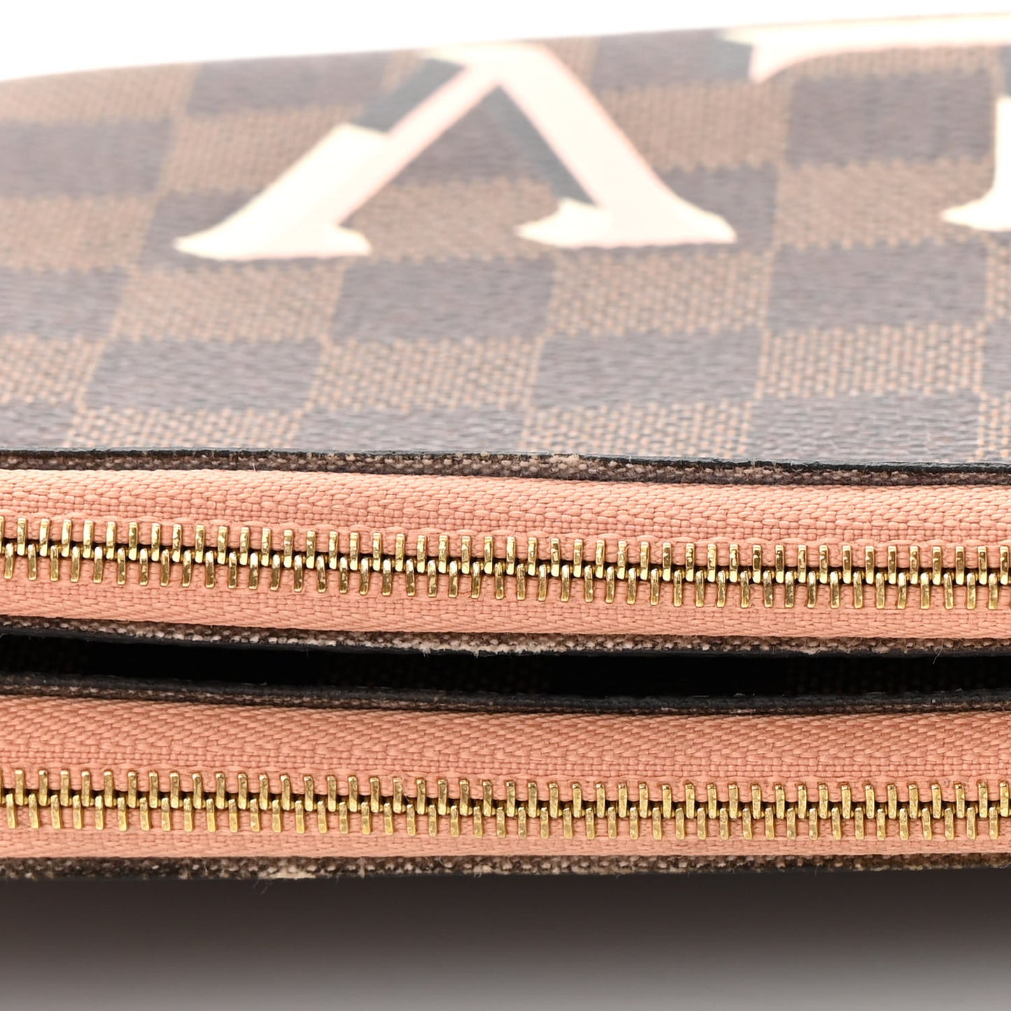 Damier Ebene Double Zip Pochette